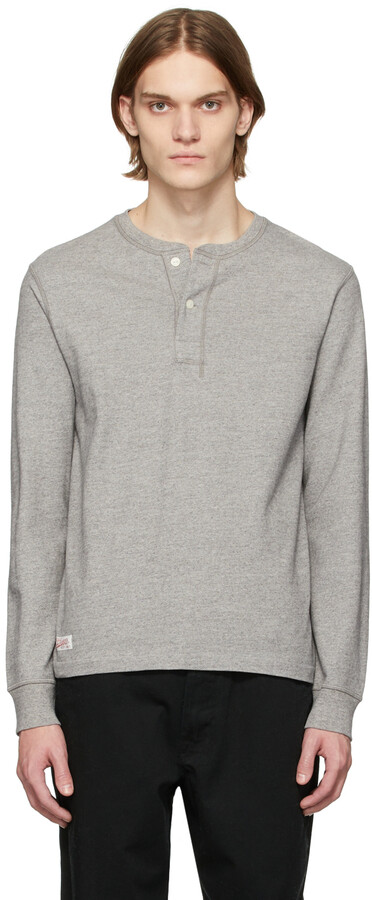 collared henley sweater