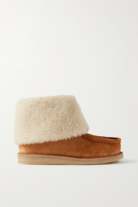 Chloé Jessie Shearling-lined Suede Ankle Boots