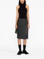 Thumbnail for your product : we11done Wool-Blend Pencil Skirt