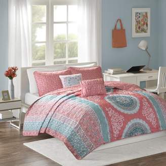 Home Essence Apartment Blaire Quilted Reversible Coverlet Set