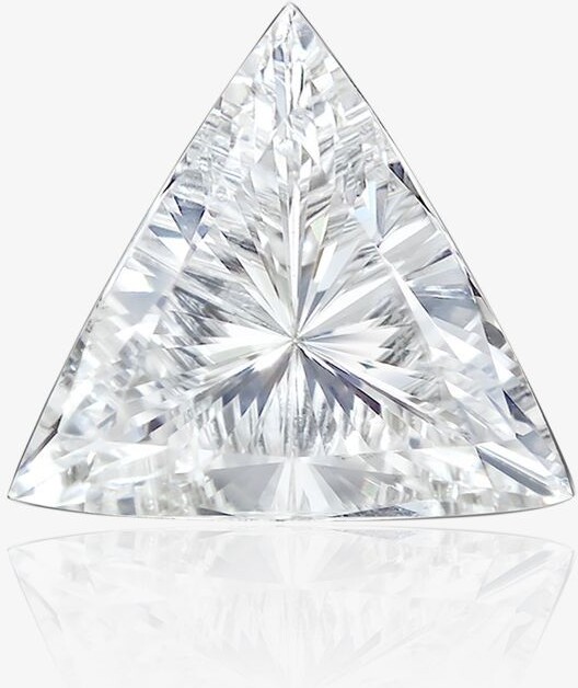 Maria Tash 18K White Gold Triangle Diamond Stud Earring