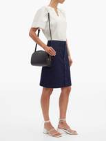 Thumbnail for your product : A.P.C. Half-moon Smooth-leather Cross-body Bag - Womens - Navy