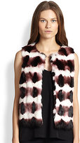Thumbnail for your product : Haute Hippie Tie-Dye Rabbit Fur Vest