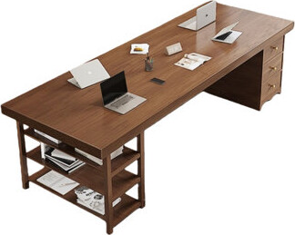 Solid wood conference table with drawers