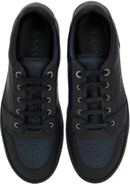 Thumbnail for your product : Lanvin Perforated Low Top Leather Sneakers