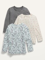 Thumbnail for your product : Old Navy Unisex 3-Pack Long-Sleeve Crew-Neck T-Shirt for Toddler