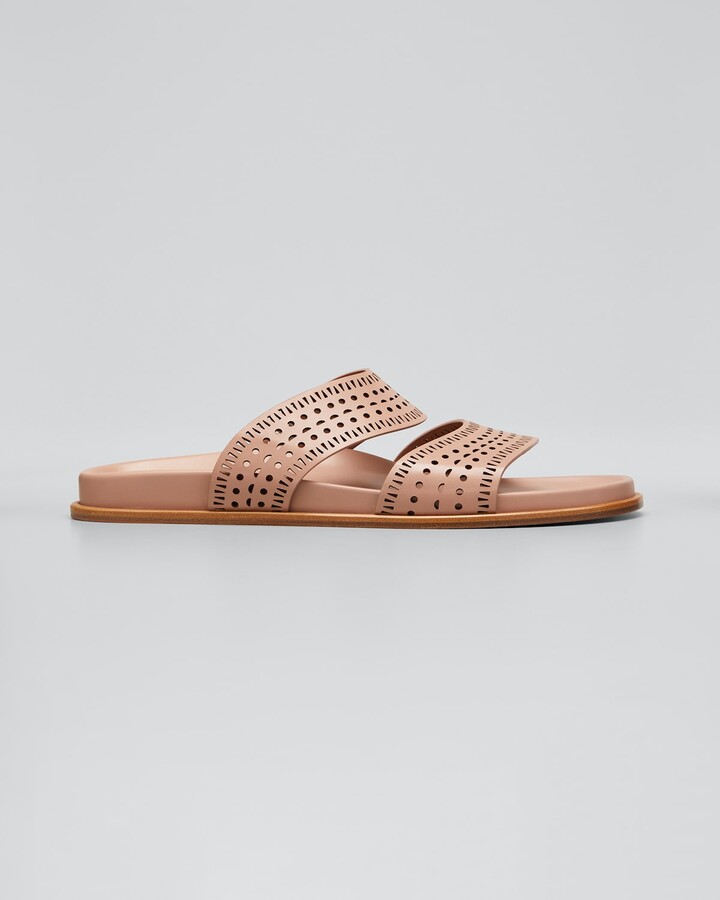 Alaia Beaded Gladiator Flat Thong Sandals - ShopStyle