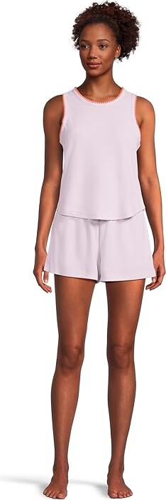 Honeydew Intimates Kickback Tank Top Shortie Set Women's Pajama Sets Wisp : MD, Polyester/Spandex