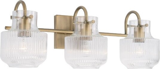 Capital Lighting CapitalLightingNyla3-LightVanityinAgedBrass