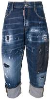 Thumbnail for your product : DSQUARED2 distressed cropped jeans