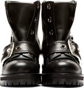 Thumbnail for your product : Alexander McQueen Black Leather New 39s Wolf Biker Boots