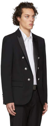 Balmain Black Wool Double-Breasted Blazer