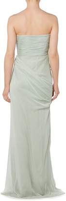 Adrianna Papell Strapless chiffon gown