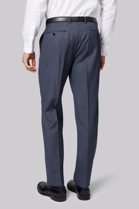 Ermenegildo Zegna Cloth 31509 Regular Fit Blue Semi Plain Suit