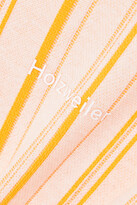Thumbnail for your product : HOLZWEILER Lunden Striped Cotton-blend Sweatshirt - Orange