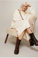 Thumbnail for your product : Little Mistress Admire Cream Geo Ribbed Oversized Jumper Co-ord