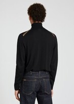 Thumbnail for your product : Paul Smith Men's Black Merino Roll-Neck Sweater With 'Signature Stripe' Trim