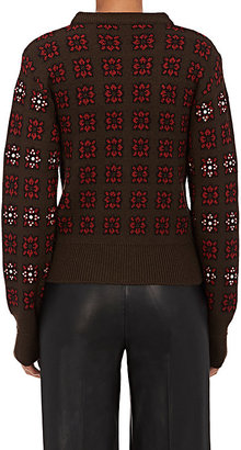 Each X Other Women's Floral Wool-Blend Embellished Sweater