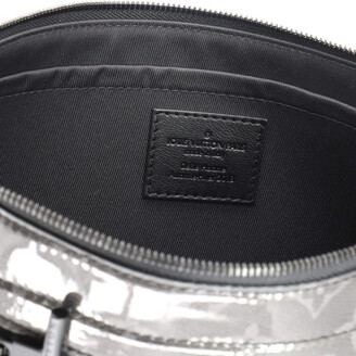 Louis Vuitton Black Leather Limited Edition Monogram Eclipse Glaze