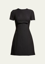Thumbnail for your product : Valentino Garavani Crepe Mini Dress with Bow Detail
