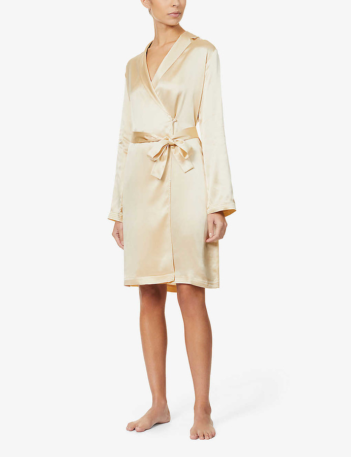 La Perla Silk Essence silksatin robe ShopStyle