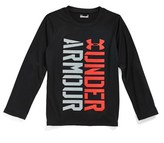 Thumbnail for your product : Under Armour 'Script' Long Sleeve T-Shirt (Toddler Boys & Little Boys)