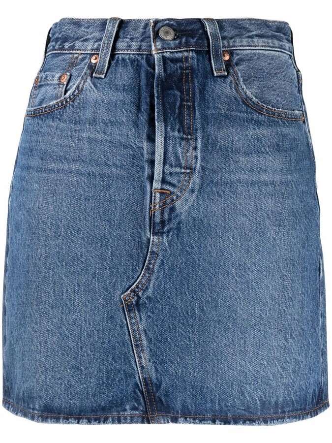 High Waisted Denim Skirt | Shop The Largest Collection | ShopStyle