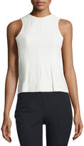 Thumbnail for your product : Alexander Wang T by Sleeveless Paneled Stretch Twill Top, Ivory