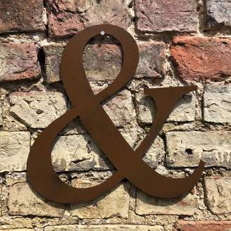 Warehouse THE RUSTIC Coloured Metal Letters Numbers Symbols Sign A To Z