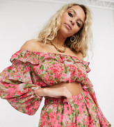 Thumbnail for your product : Reclaimed Vintage inspired floral co-ord top
