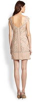 Thumbnail for your product : Kay Unger Beaded Cap-Sleeve Cocktail Dress