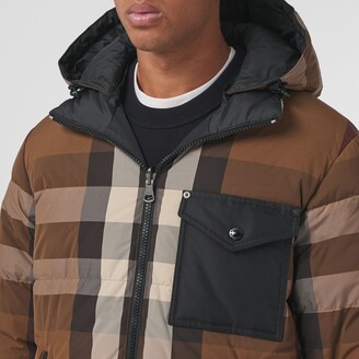 Burberry Reversible Check Nylon Puffer Jacket Size: M - ShopStyle