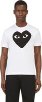 Thumbnail for your product : Comme des Garcons Play White Heart Print Logo T-Shirt