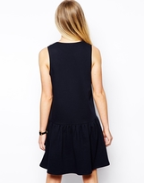 Thumbnail for your product : ASOS Sweat Dress With Drop Waist 'Z' Applique