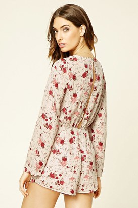 Forever 21 Contemporary Floral Romper