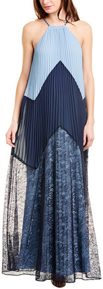 bcbg rainbow pleated dress