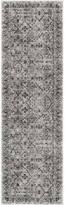 Zazzle Argos Vintage Modern Floral Gray Area Rug