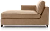 Thumbnail for your product : Crate & Barrel Dryden Leather Left Arm Chaise Lounge with Nailheads