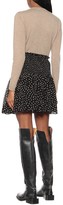 Thumbnail for your product : Ganni Polka-dot georgette skirt