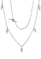 Thumbnail for your product : Cathy Waterman Diamond Fringe Spanish Chain Necklace