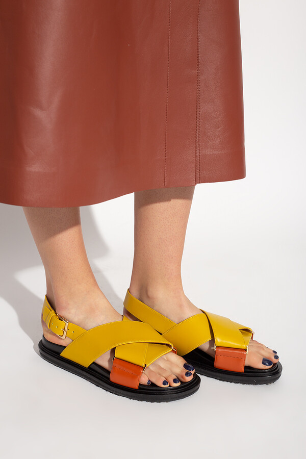 Marni Yellow Women's Sandals | Shop the world's largest collection 