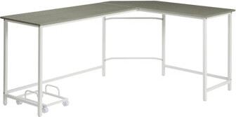 L-Shape Rectangular Computer Desk (Not Including Office Chairs)