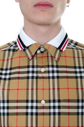 Burberry Antique Yellow Checked Shirt