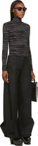 Thumbnail for your product : J.W.Anderson Black Wool Wide Leg Cuff Pants