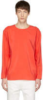 Thumbnail for your product : Lemaire Red Long Sleeve Silk T-Shirt