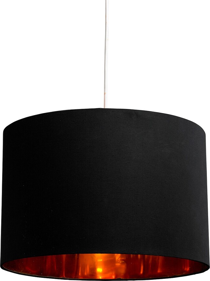 So'home 36cm Black With Copper Insert Lampshade ShopStyle