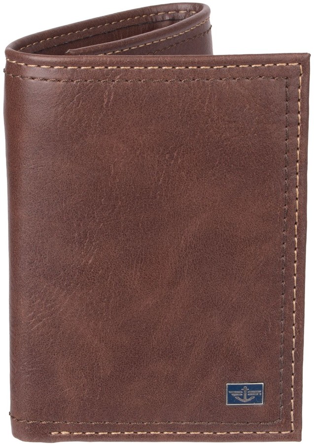 Dockers Men's RFIDBlocking Trifold Wallet With Zipper Pocket ShopStyle