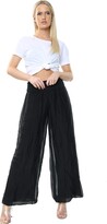 Thumbnail for your product : N A COLLECTION Ladies Italian Lagenlook Quirky Layering Plain Silk Flap Waist Puffball Style Harem Trouser Leggings Joggers Pants Loose Baggy One Size Regular UK 8-16 (One Size: Regular