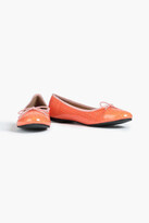 Thumbnail for your product : French Sole Amelia croc-effect patent-leather ballet flats