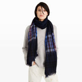 Thumbnail for your product : Club Monaco Marcinet Navy Plaid Dip Scarf